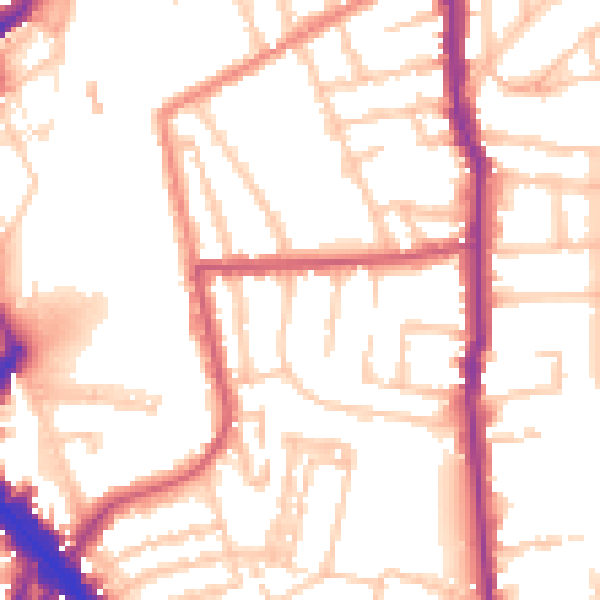 Daytime road noise heatmap for N5 1SX