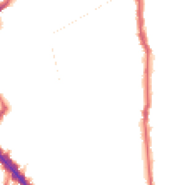 Night-time road noise heatmap for N5 1SX
