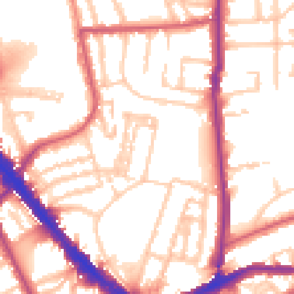 Daytime road noise heatmap for N5 1UP