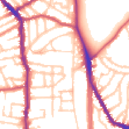 Daytime road noise heatmap for N5 2AW