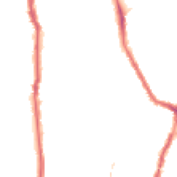 Night-time road noise heatmap for N5 2HB