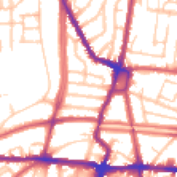 Daytime road noise heatmap for N5 2JE