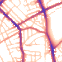 Daytime road noise heatmap for N5 2JX