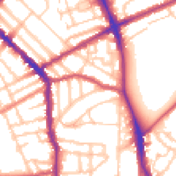 Daytime road noise heatmap for N5 2LR