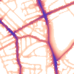 Daytime road noise heatmap for N5 2LS