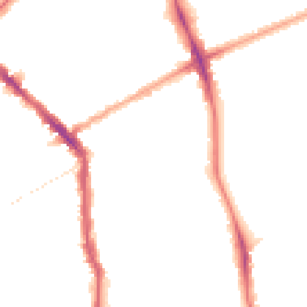 Night-time road noise heatmap for N5 2LU