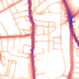 Daytime road noise heatmap for N5 2NB
