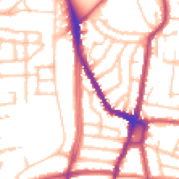 Daytime road noise heatmap for N5 2RX