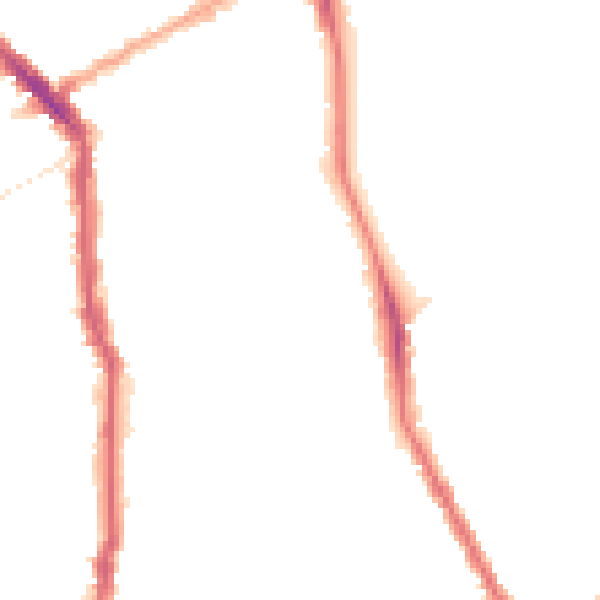 Night-time road noise heatmap for N5 2TH