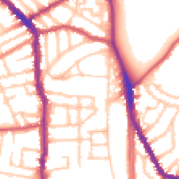 Daytime road noise heatmap for N5 2TJ