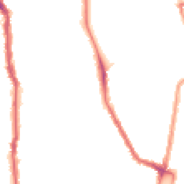 Night-time road noise heatmap for N5 2UB
