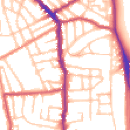 Daytime road noise heatmap for N5 2XE