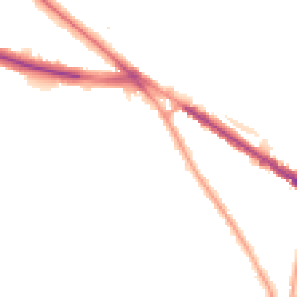 Night-time road noise heatmap for N6 4EB