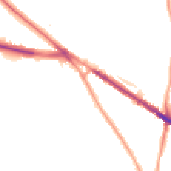 Night-time road noise heatmap for N6 4ED