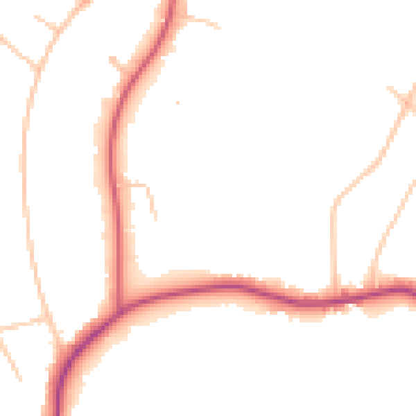 Daytime road noise heatmap for N6 4LP
