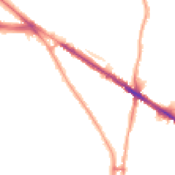 Night-time road noise heatmap for N6 4QH