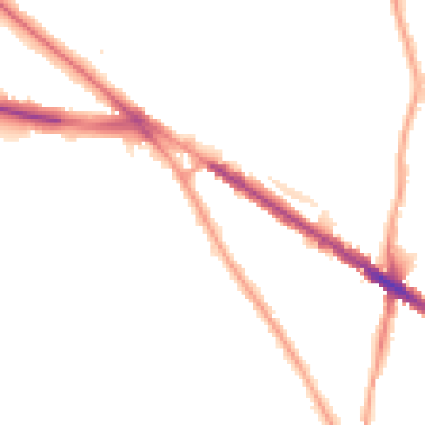 Night-time road noise heatmap for N6 4RP