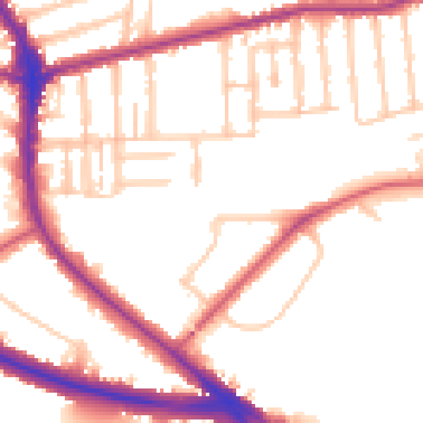 Daytime road noise heatmap for N6 4TB
