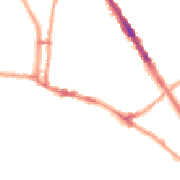 Night-time road noise heatmap for N6 5JQ