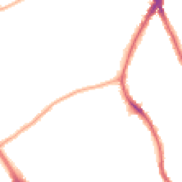 Night-time road noise heatmap for N6 5NS
