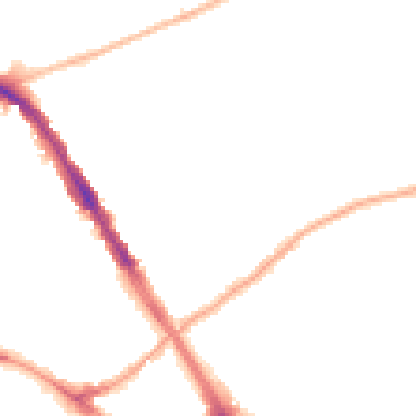 Night-time road noise heatmap for N6 5QD
