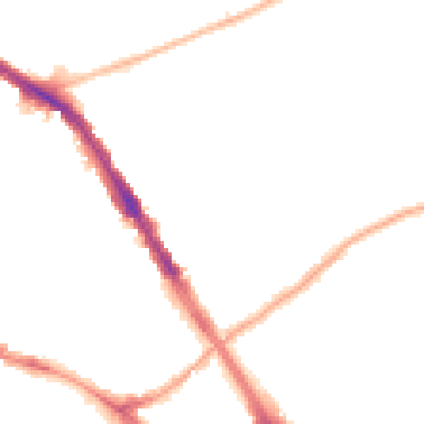 Night-time road noise heatmap for N6 5QF