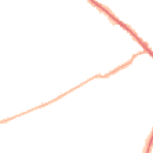 Night-time road noise heatmap for N6 5RU