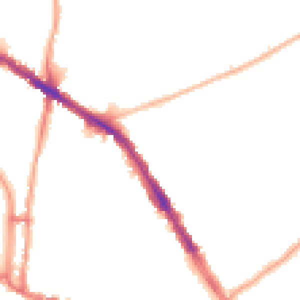 Night-time road noise heatmap for N6 5TJ