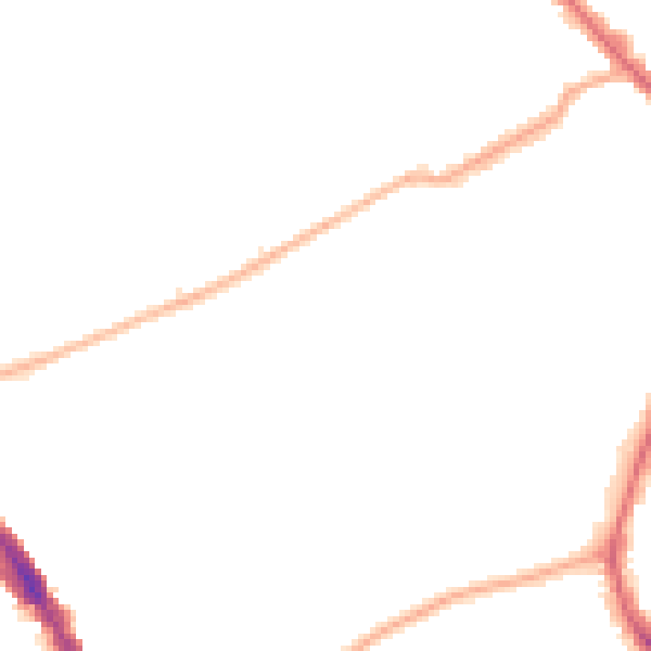 Night-time road noise heatmap for N6 5TX