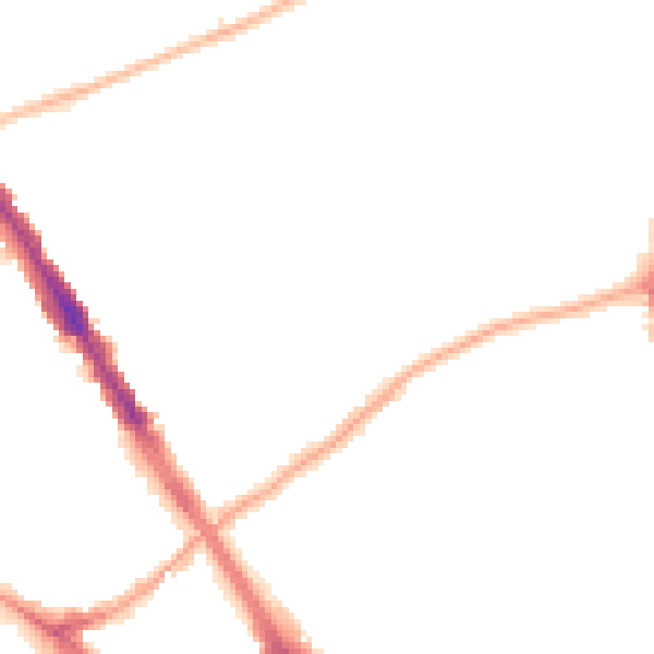 Night-time road noise heatmap for N6 5YT