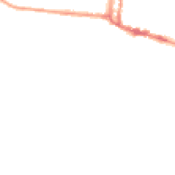 Night-time road noise heatmap for N6 6AA