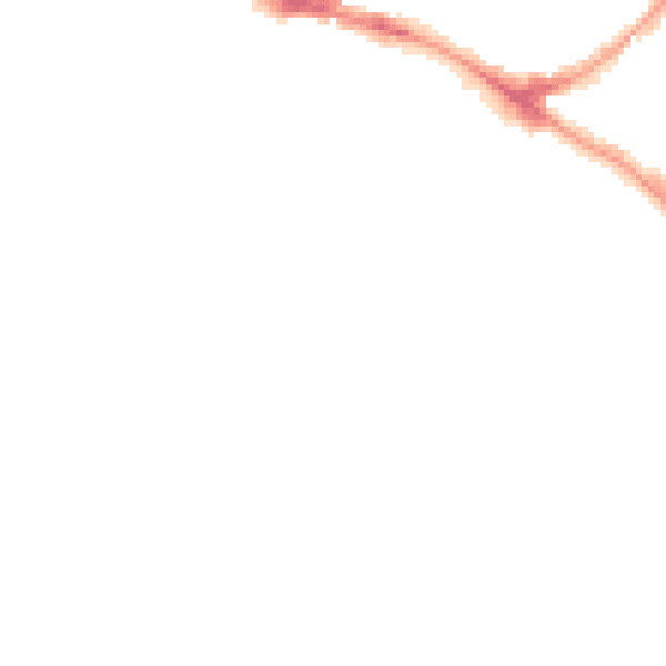 Night-time road noise heatmap for N6 6EX