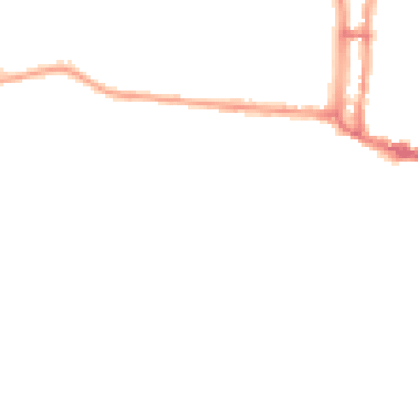 Night-time road noise heatmap for N6 6HN