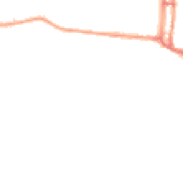 Night-time road noise heatmap for N6 6HR