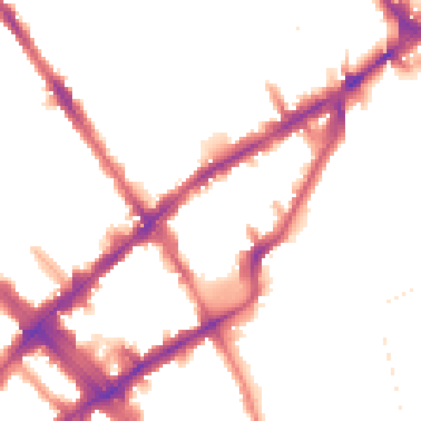Night-time road noise heatmap for N7 7PH