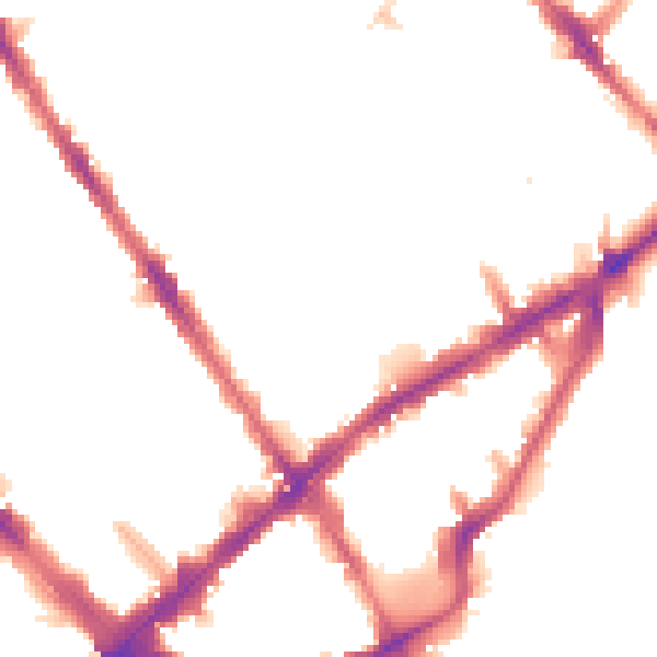 Night-time road noise heatmap for N7 7RG
