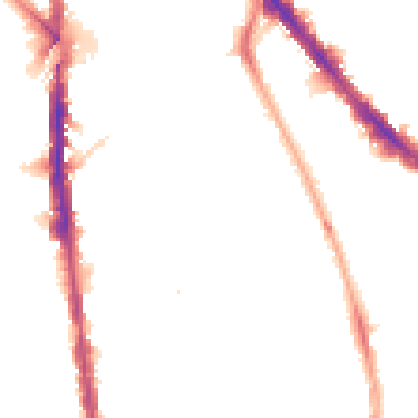 Night-time road noise heatmap for N7 8BY