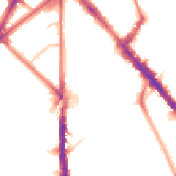 Night-time road noise heatmap for N7 8EP