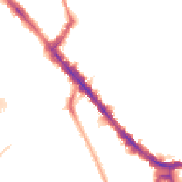 Night-time road noise heatmap for N7 8JE