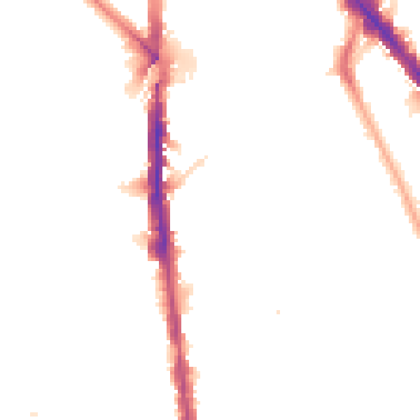 Night-time road noise heatmap for N7 8SS