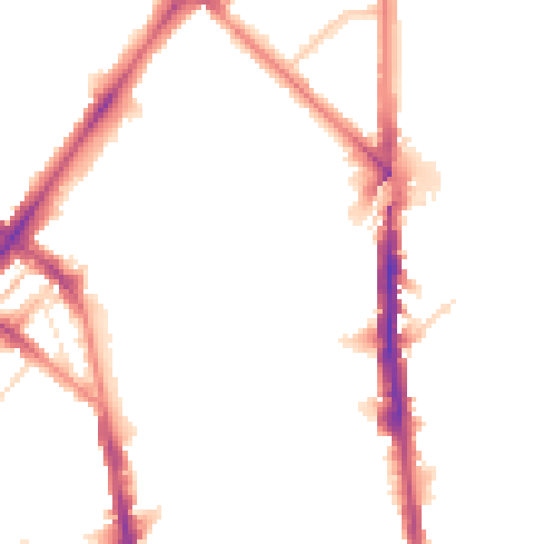 Night-time road noise heatmap for N7 9FA