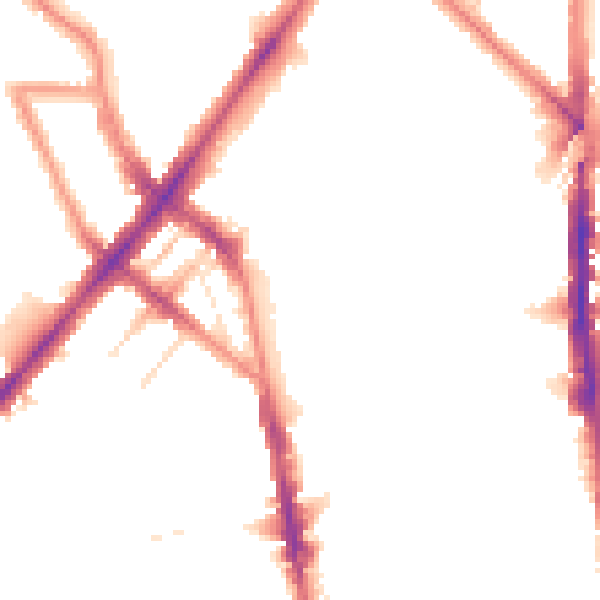 Night-time road noise heatmap for N7 9FN