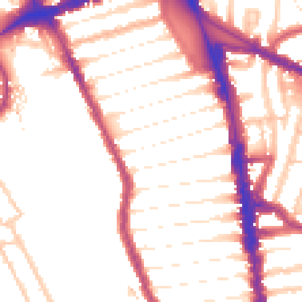 Daytime road noise heatmap for N8 0AB