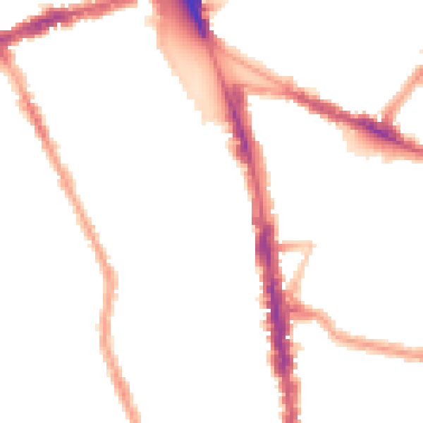 Night-time road noise heatmap for N8 0AD