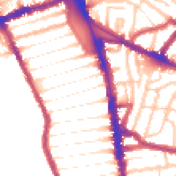 Daytime road noise heatmap for N8 0AE