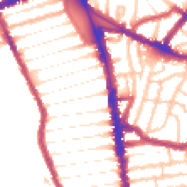 Daytime road noise heatmap for N8 0AG