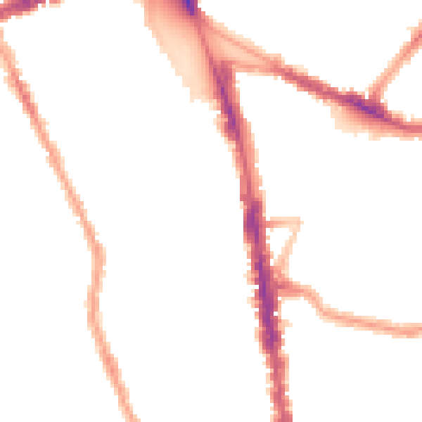 Night-time road noise heatmap for N8 0AG