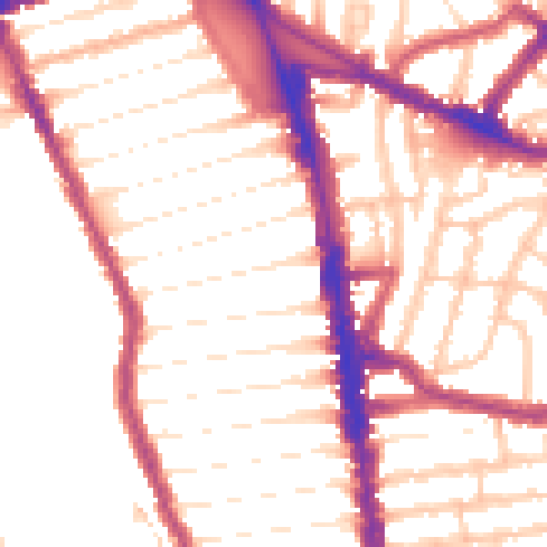 Daytime road noise heatmap for N8 0AH