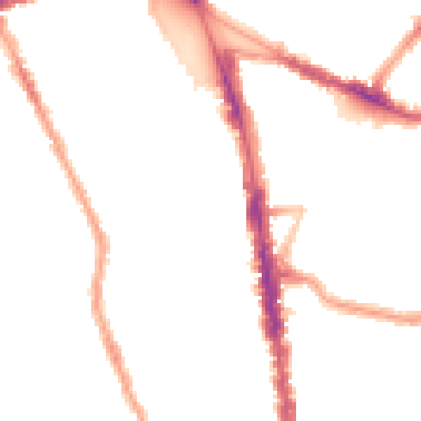 Night-time road noise heatmap for N8 0AH