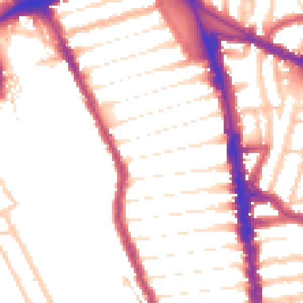 Daytime road noise heatmap for N8 0AL